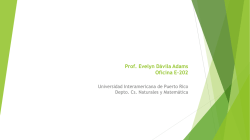 Presentación del curso - Universidad Interamericana de Puerto Rico