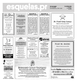 La Gloria - Especiales