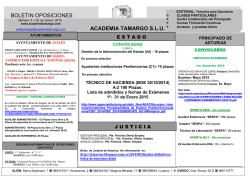 BOLETIN OPOSICIONES - Academia Tamargo SL