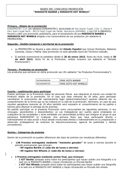 bases de la promoci&oacute;n
