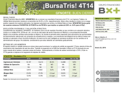 ¡BursaTris! 4T14 - Bolsa Mexicana de Valores