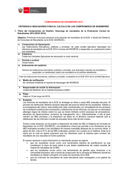 Ficha de Compromiso - Ministerio de Educación del Perú