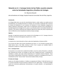 Informe del Dr. Daruich - Sociedad Argentina de Urología