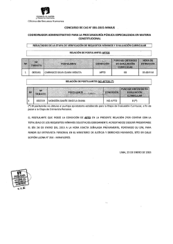 concurso de cas n“ 001—2015-minjus coordinador administrativo