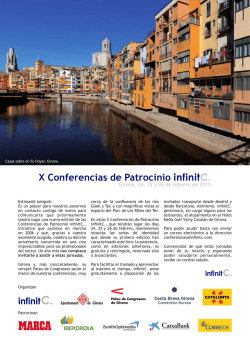 X Conferencias de Patrocinio infinitC.