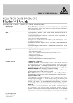 Sikadur&reg;-42 Anclaje