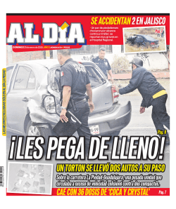 Se accidentan 2 en JaliSco