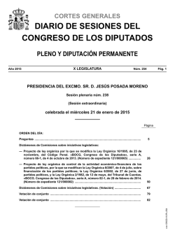 Diario de sesiones - Congreso de los Diputados