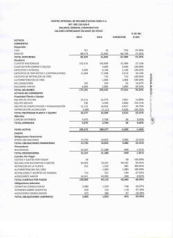 VALORES EXPRESADOS EN MILES DE PESOS