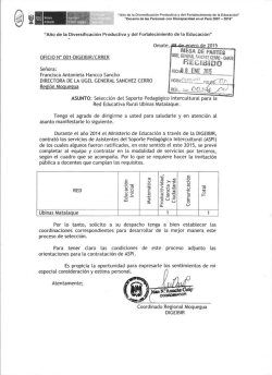 r "o eanïss - ugel general sanchez cerro