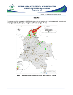 INFORME DIARIO DE OCURRENCIA DE INCENDIOS DE LA