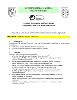 Curso de Did&aacute;ctica de las Matem&aacute;ticas