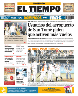 Usuarios del aeropuerto de San Tom&eacute; piden que