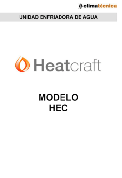 PDF | Enfriadora de Agua Heatcraft HEC - Manual