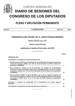 N&uacute;m. 253 - Congreso de los Diputados