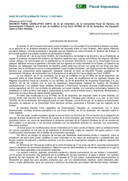 Decreto Foral Legislativo 3/2014