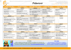 Men&uacute; del Mes Siguiente