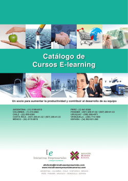 Catálogo de Cursos E-learning