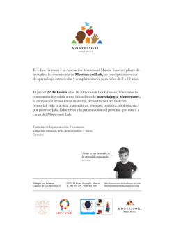 carta montessori - Montessori School Murcia