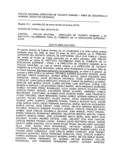 EDICTO EMPLAZATORIORad. 2015-010-33.