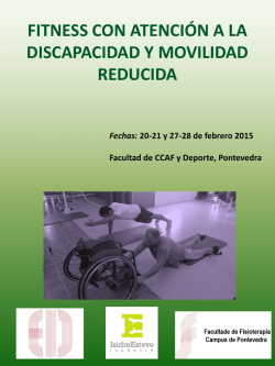 Fitness con atención a la Discapacidad 2015