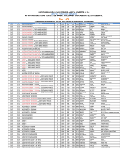horarios semestre 2015-2