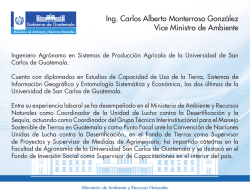 Ministro - Ministerio de Ambiente y Recursos Naturales