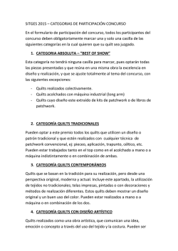 descripci&oacute;n categor&iacute;as - Asociaci&oacute;n Espa&ntilde;ola de Patchwork