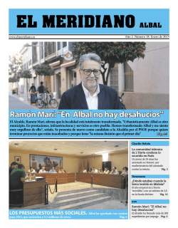 Ram&oacute;n Mar&iacute;: "En Albal no hay desahucios" El