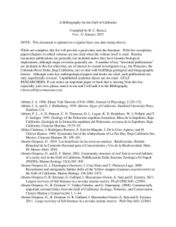 Gulf Bibliography - Richard C. Brusca