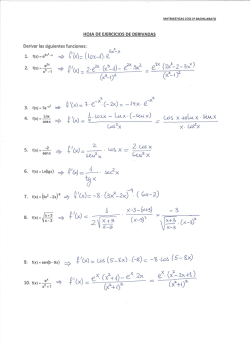 2014-2015 Mat CCSS 2&ordm;BACH HOJA Derivadas (soluciones)