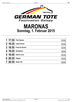 MARONAS - German Tote