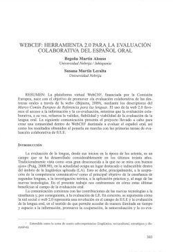 herramienta 2.0 para la evaluación colaborativa del español oral