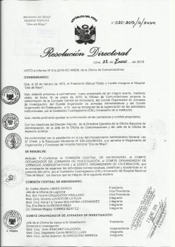 rd nº 020-2015-d-hndm- conforma comisión de aniversario