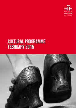 cultural programme FEBRuary 2015