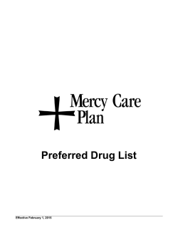Formulary - Mercy Care Plan