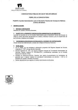 convocatoria pública de cas n° 056 – 2015