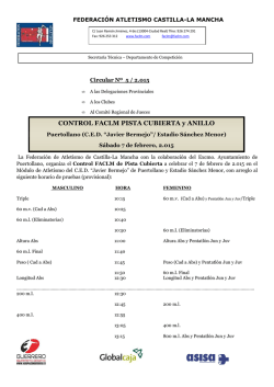 Circular 05/15 - Federación de Atletismo de Castilla La Mancha