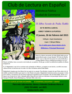 El libro secreto de Frida Kahlo 2-26-2015