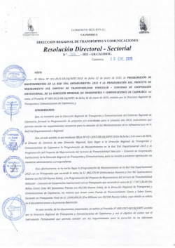 Descargar Resolución - Dirección Regional de Transportes y