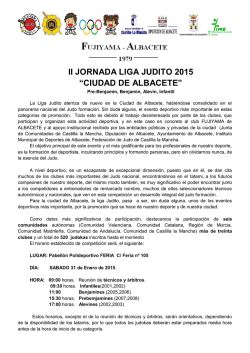 Memoria II Jornada Liga Judito