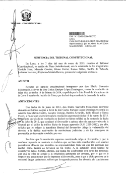 111 11911111 11119 11 y - Tribunal Constitucional del Perú