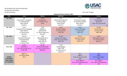 horaulario i semestre 2015 - FAHUSAC