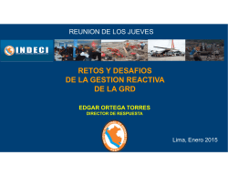 RETOS Y DESAFIOS DE LA GESTION REACTIVA DE LA GRD