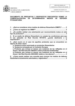 FAQ_omdf - Ministerio de Agricultura, Alimentaci&oacute;n y Medio Ambiente