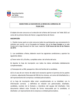 BASES GALA REINA - 2015 -
