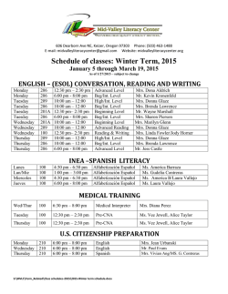 to see the current term Schedule of Classes. - Mid