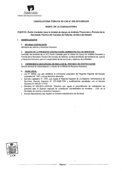 convocatoria pública de cas n° 055 – 2015
