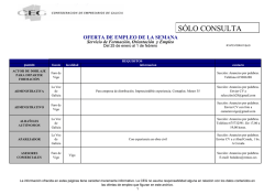 [PDF] Boletín de ofertas de emprego da Confederación de