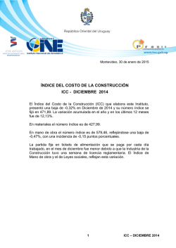 &iacute;ndice del costo de la construcci&oacute;n icc